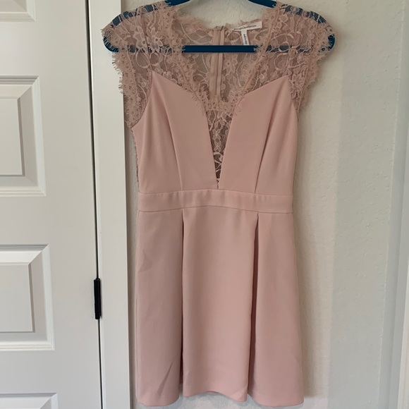 BCBG Generation Pink Rose lace dress with pockets! - Picture 3 of 5